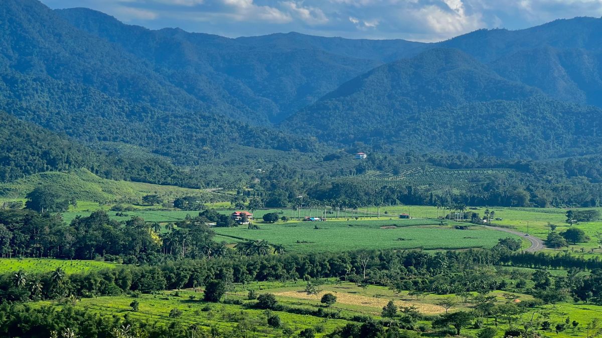 view of valley and mountains in belize