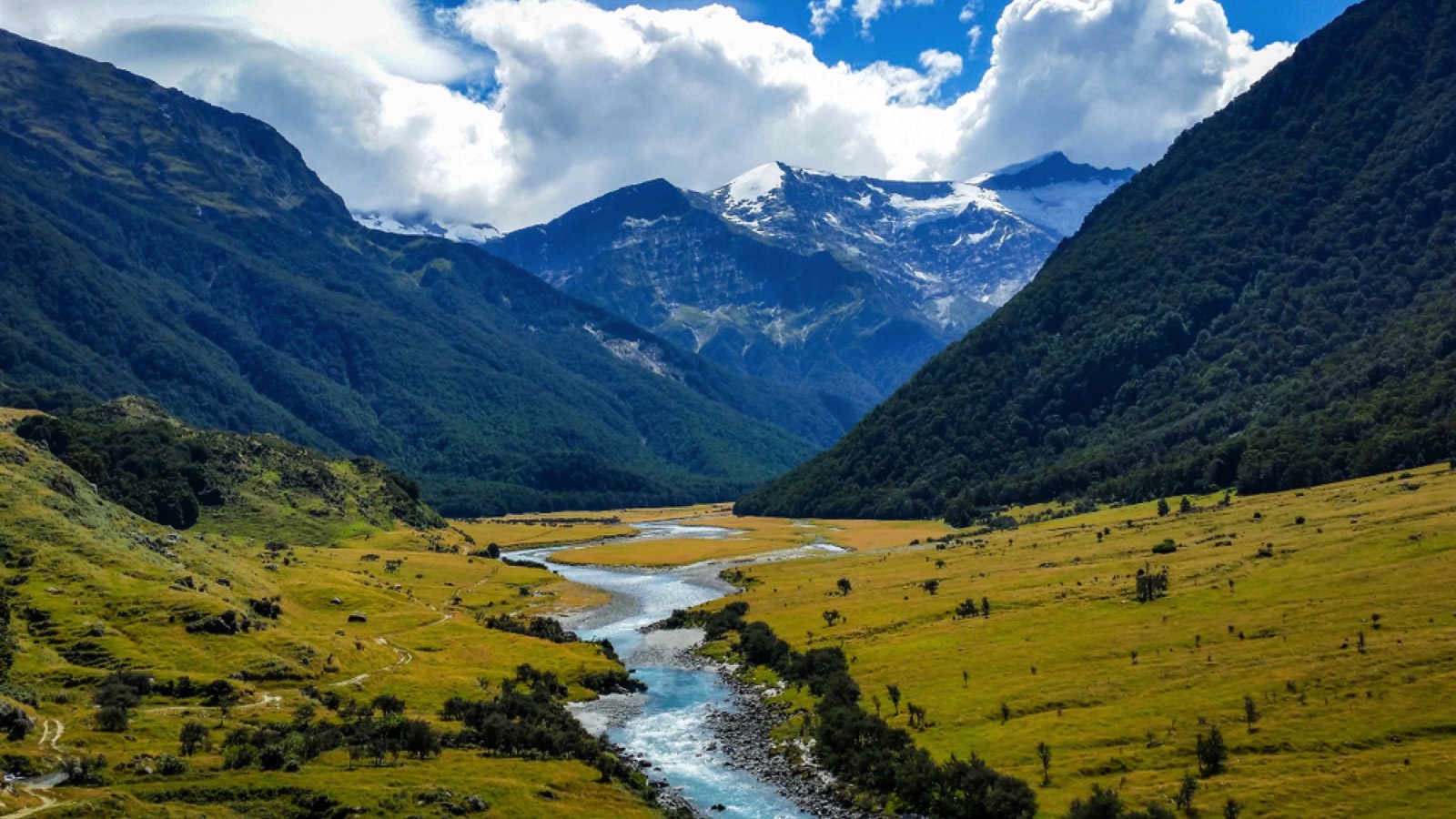 Aspiring National Park mountains, New Zealand