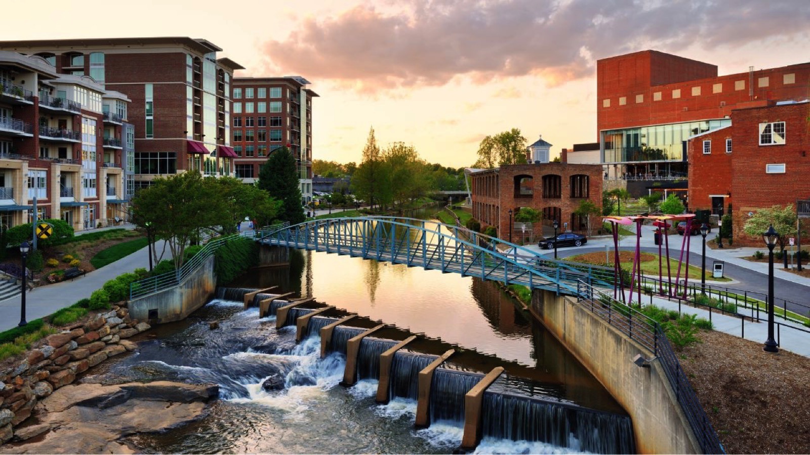 Downtown Greenville, South Carolina, USA.