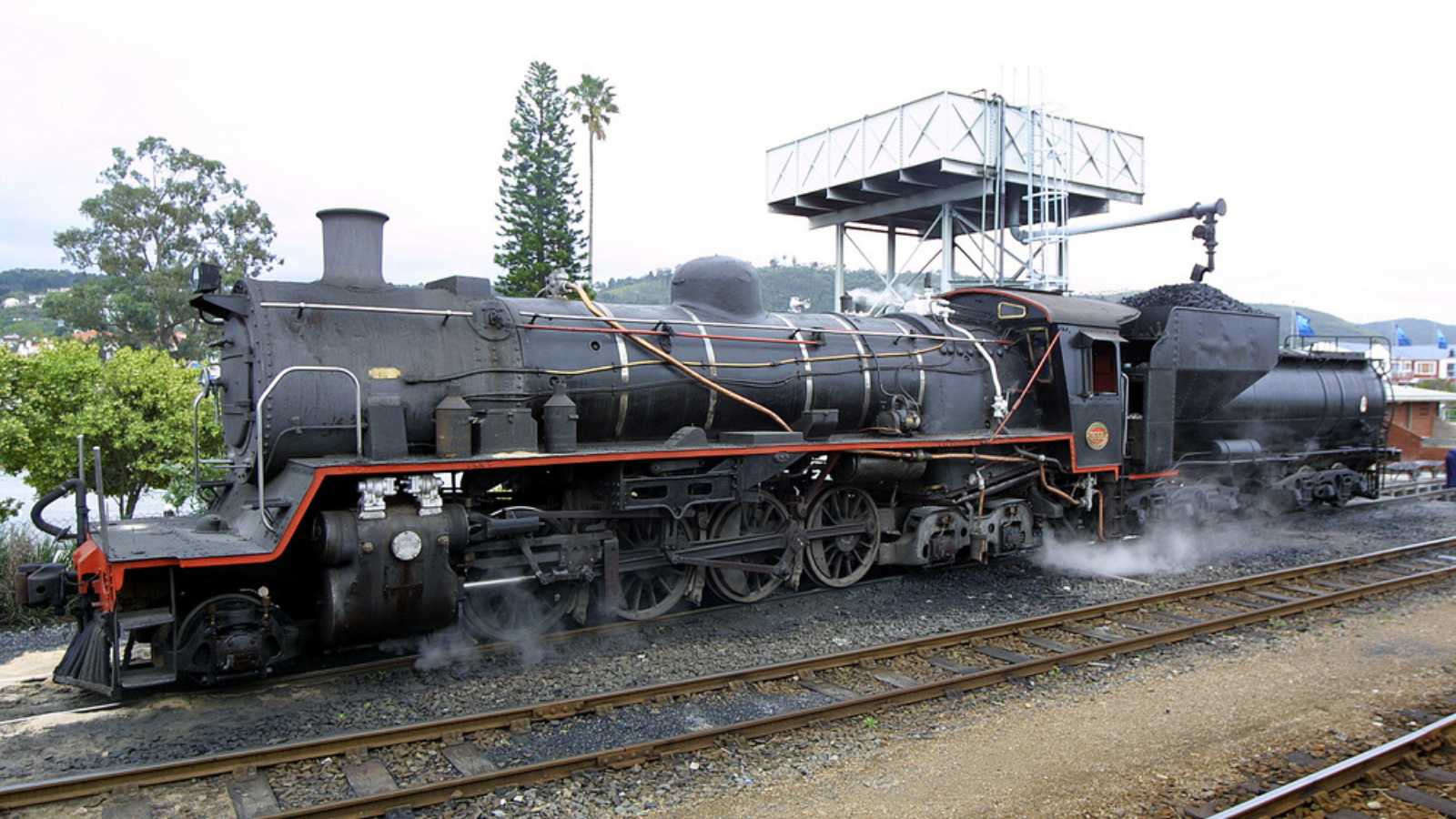 The Outeniqua Choo-Tjoe Steam train which runs between George and Knysna, South Africa.