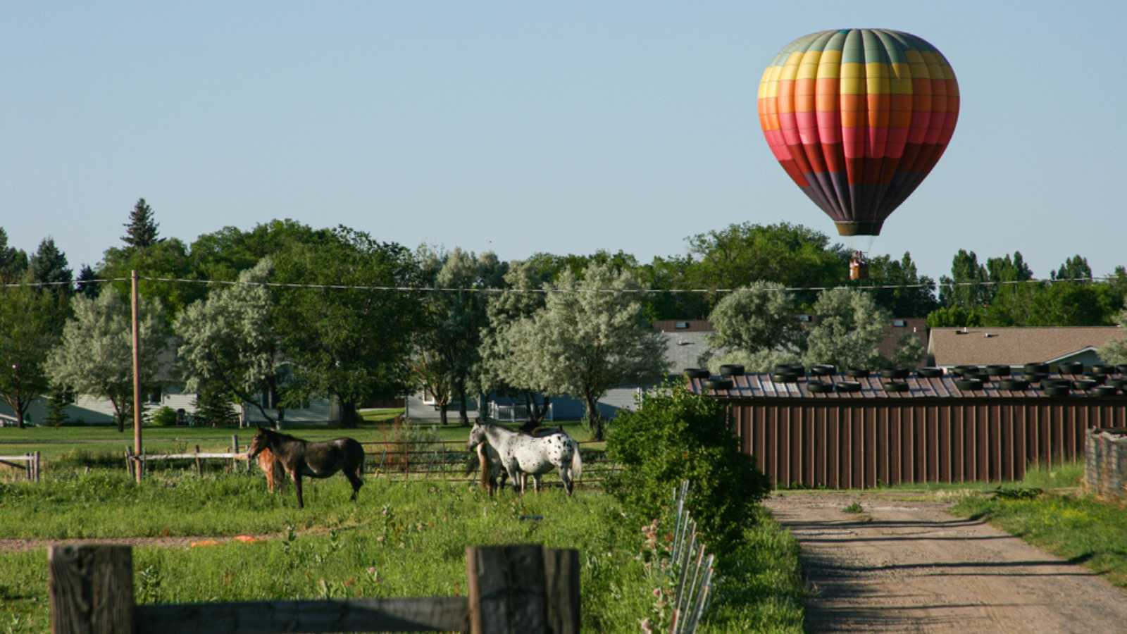 RIVERTON, WYOMING, UNITED STATES - Jul 18, 2010: Annual hot air balloon festival in Riverton, Wyoming