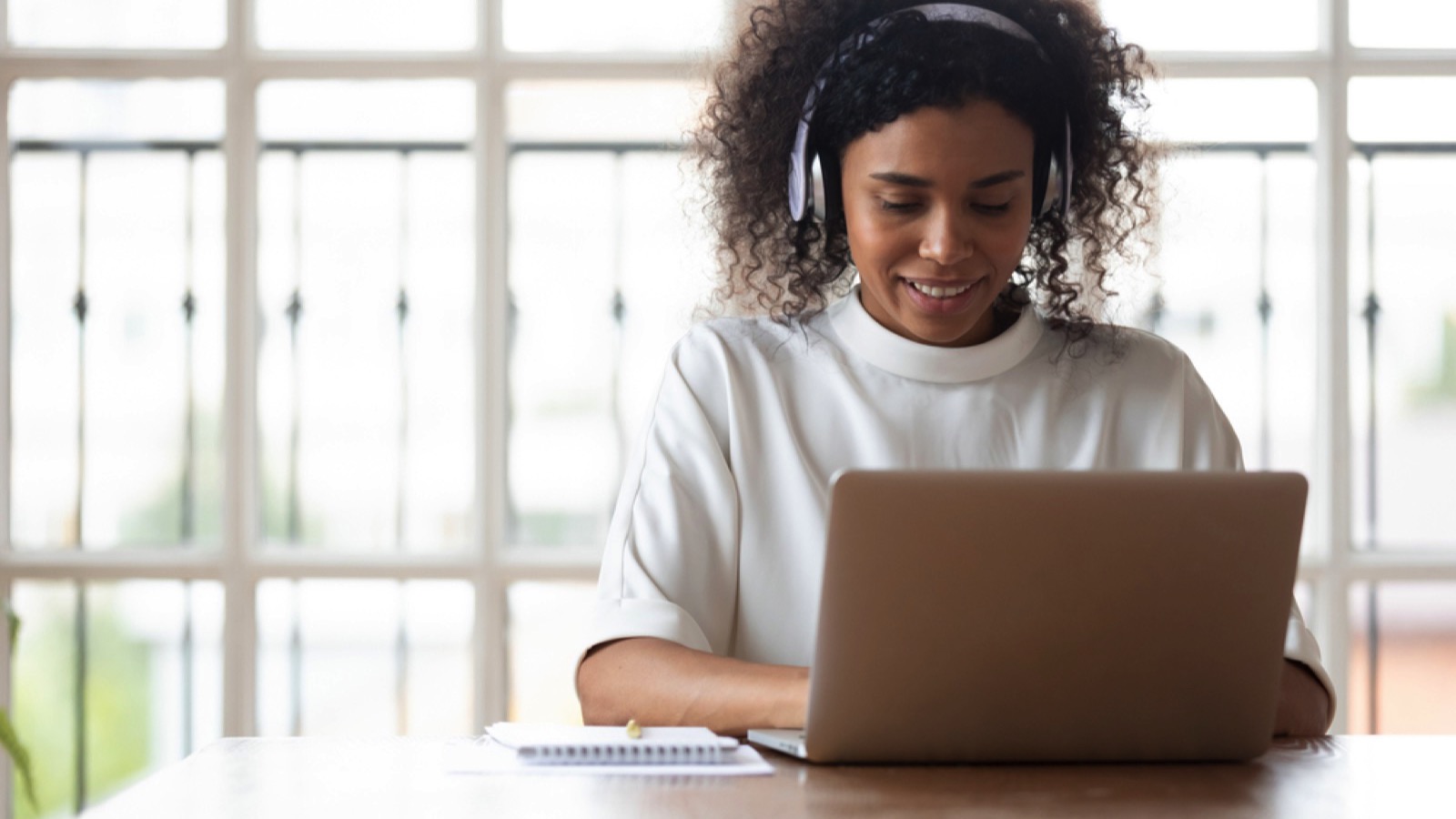 Student learning new language