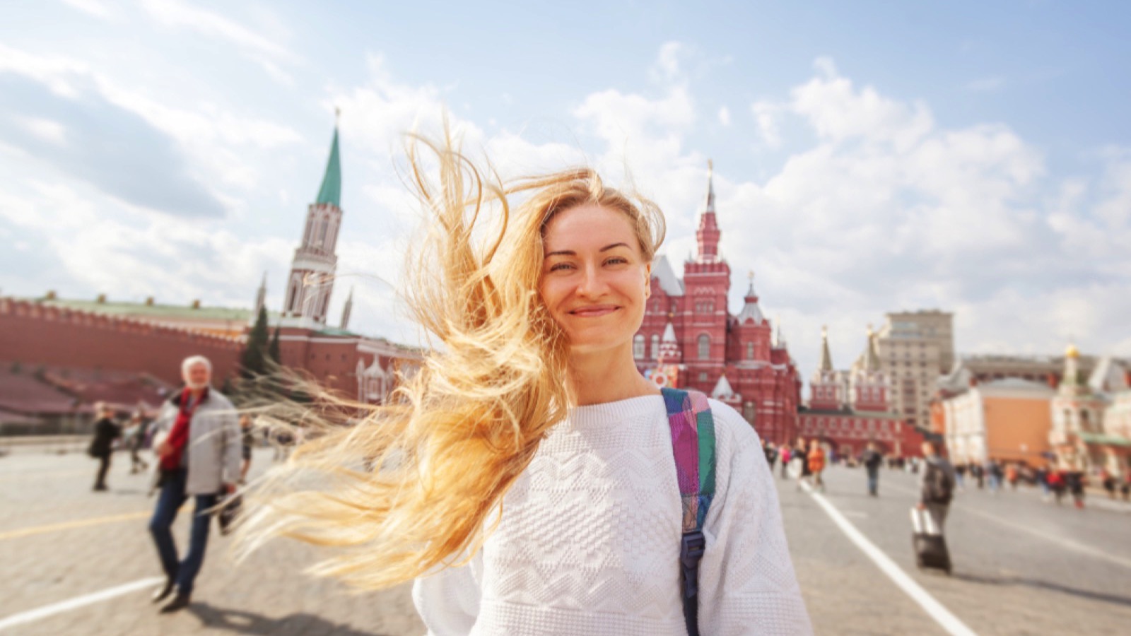 Beautiful young russian girl in Moscow