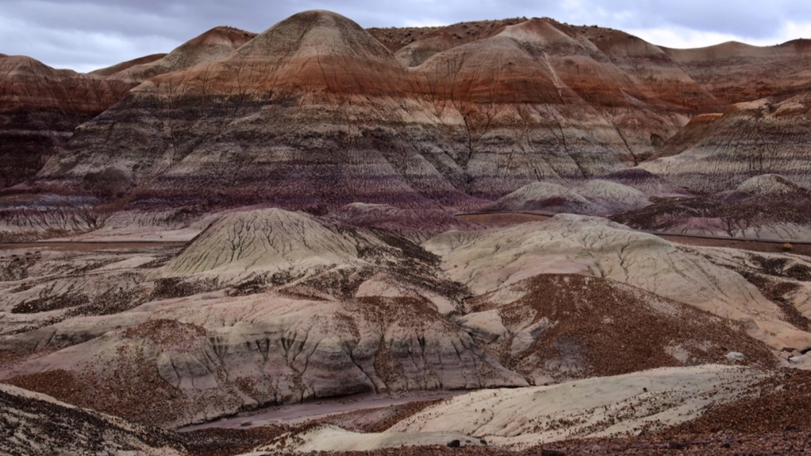 Hiking on the blue mesa trail