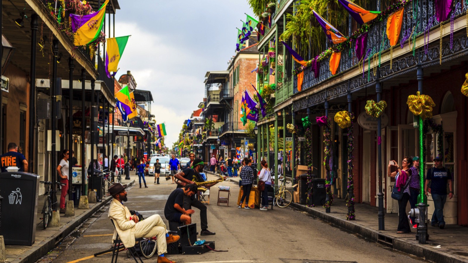 Local jazz band in New orleans