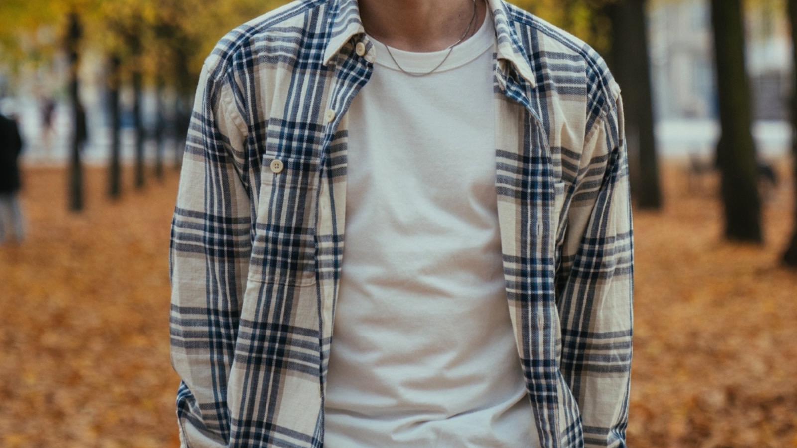 Man wearing Flannel Shirt