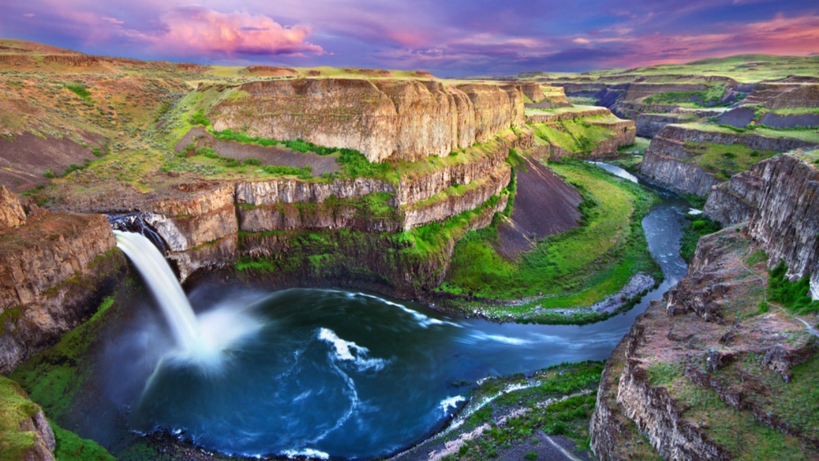 The Palouse Falls in Washington, USA