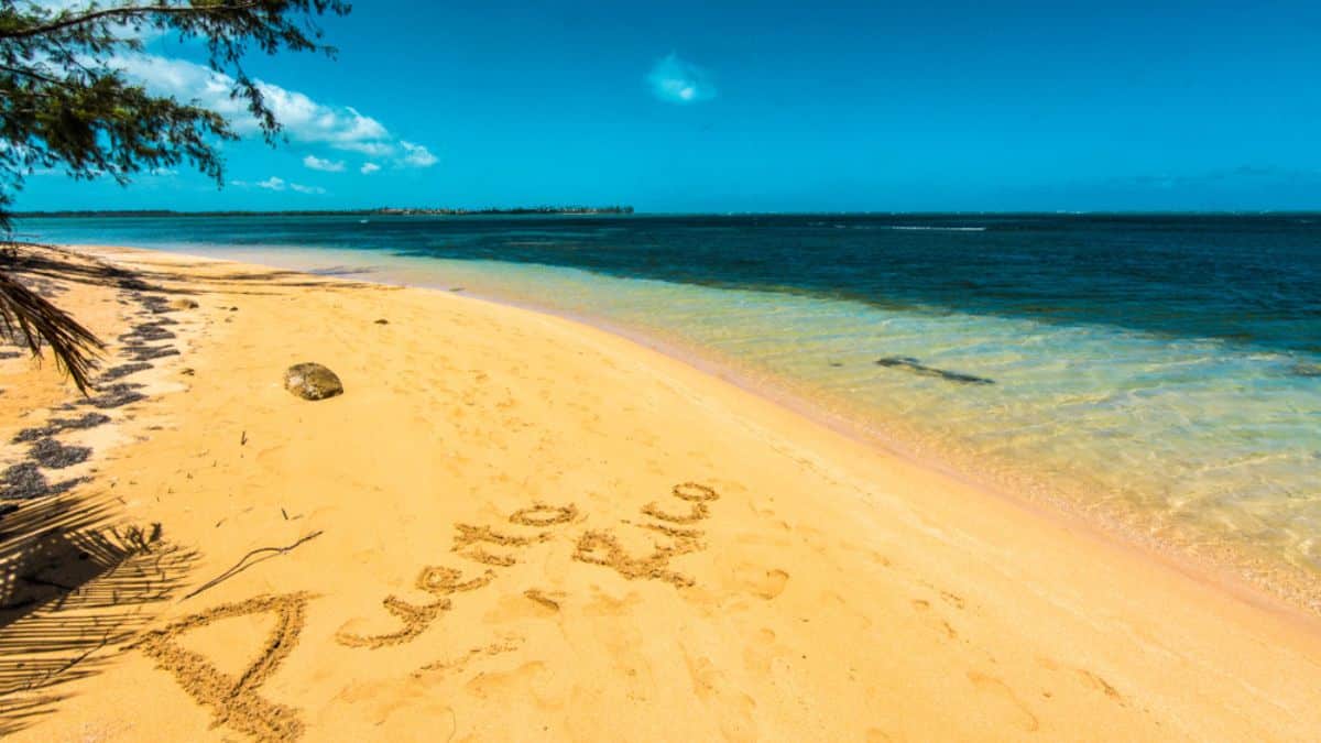 A flat water beach in Rio Grande, Puerto Rico.