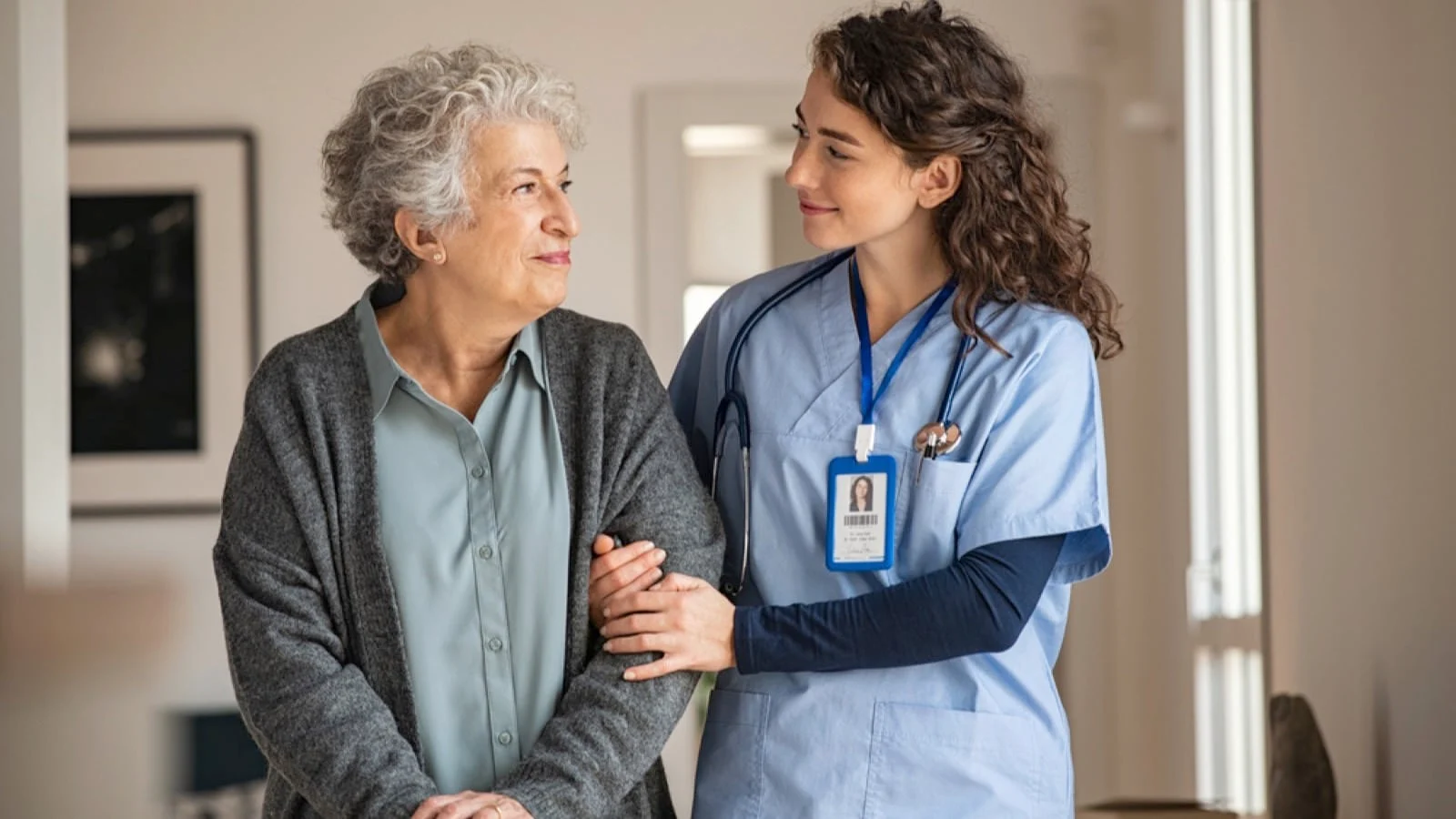 Old Woman with doctor