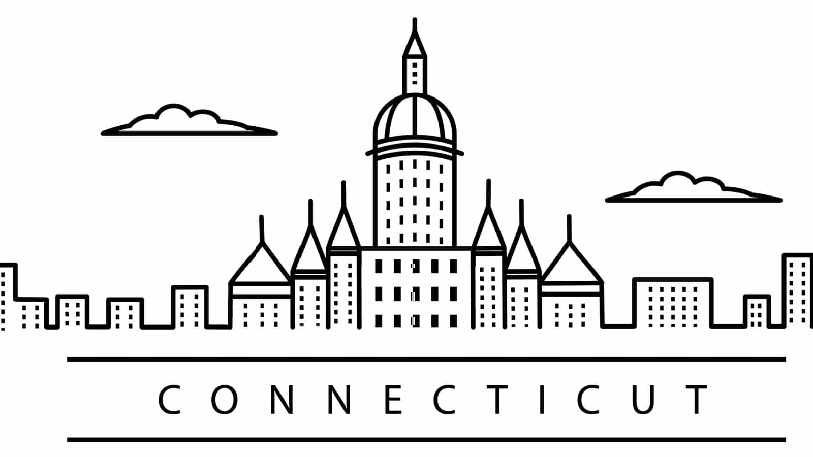 Connecticut city line icon