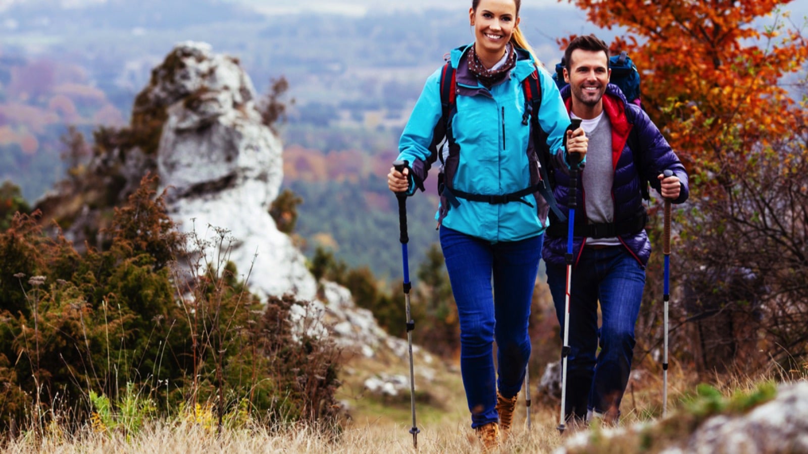 Couples-hiking-wearing-Hiking-boots