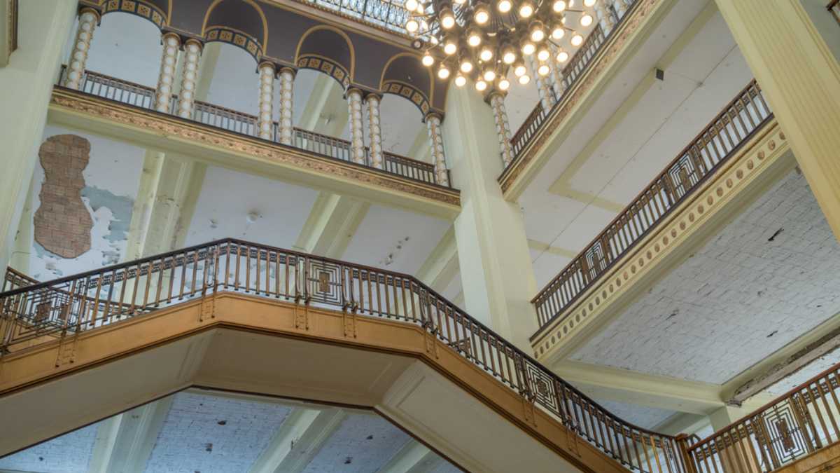 Gorlitz, Germany - 15th Aug 2019: The Görlitz department store in Görlitz is one of the best preserved department stores from the beginning of the twentieth century.