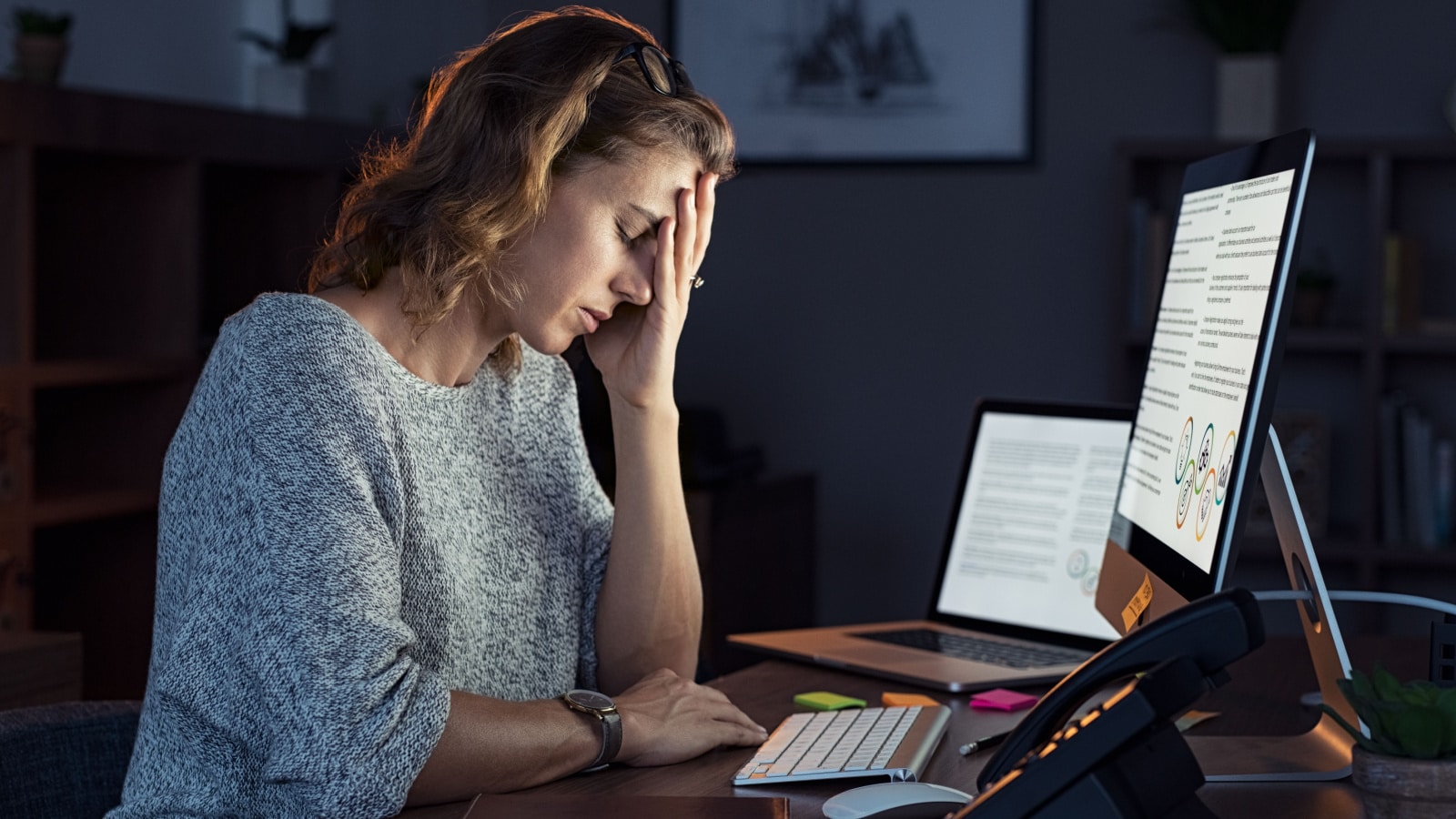 Human behind Computer