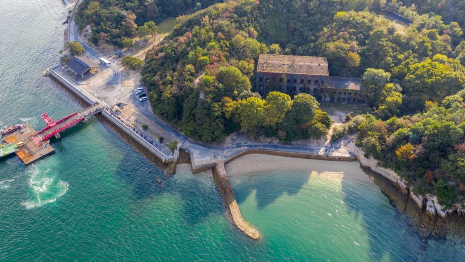 Okunoshima Rabbit Island, Aerial View of Seto Inland Sea