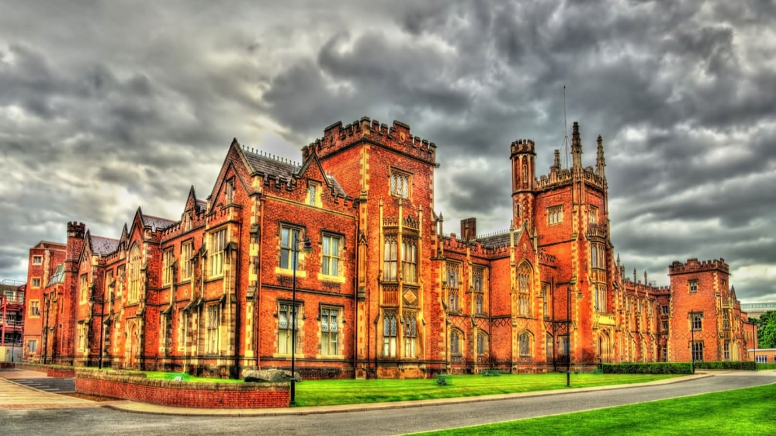 View of Queen's University in Belfast - Northern Ireland