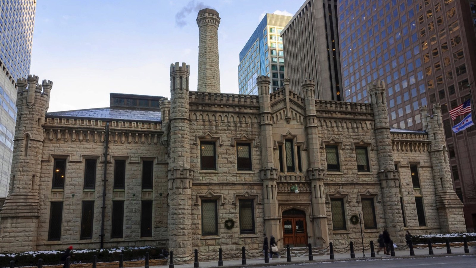 View of a Gothic revival building