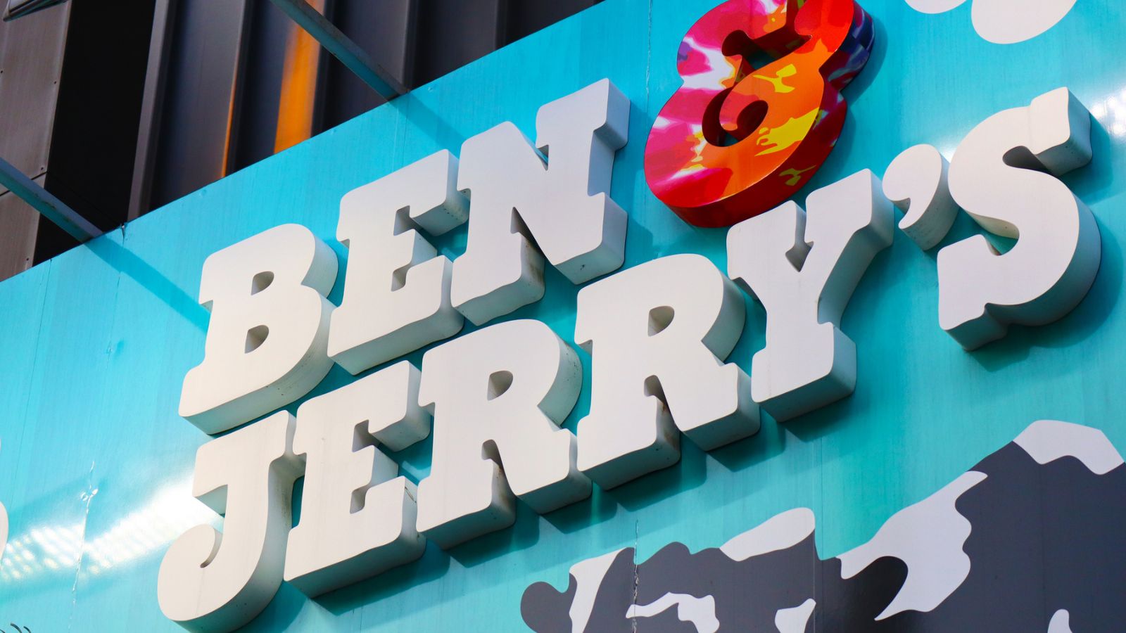 Ben & Jerry ice cream sign