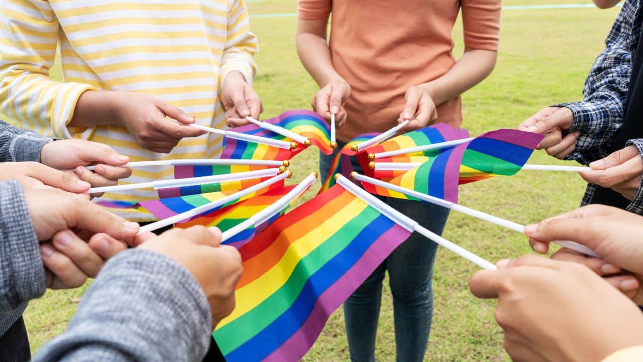 LGBTQ flags