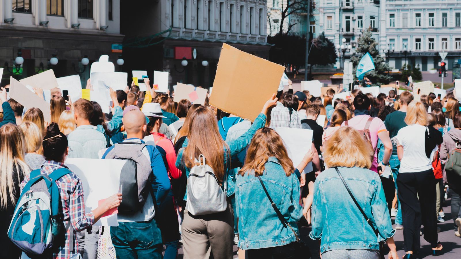 people protesting