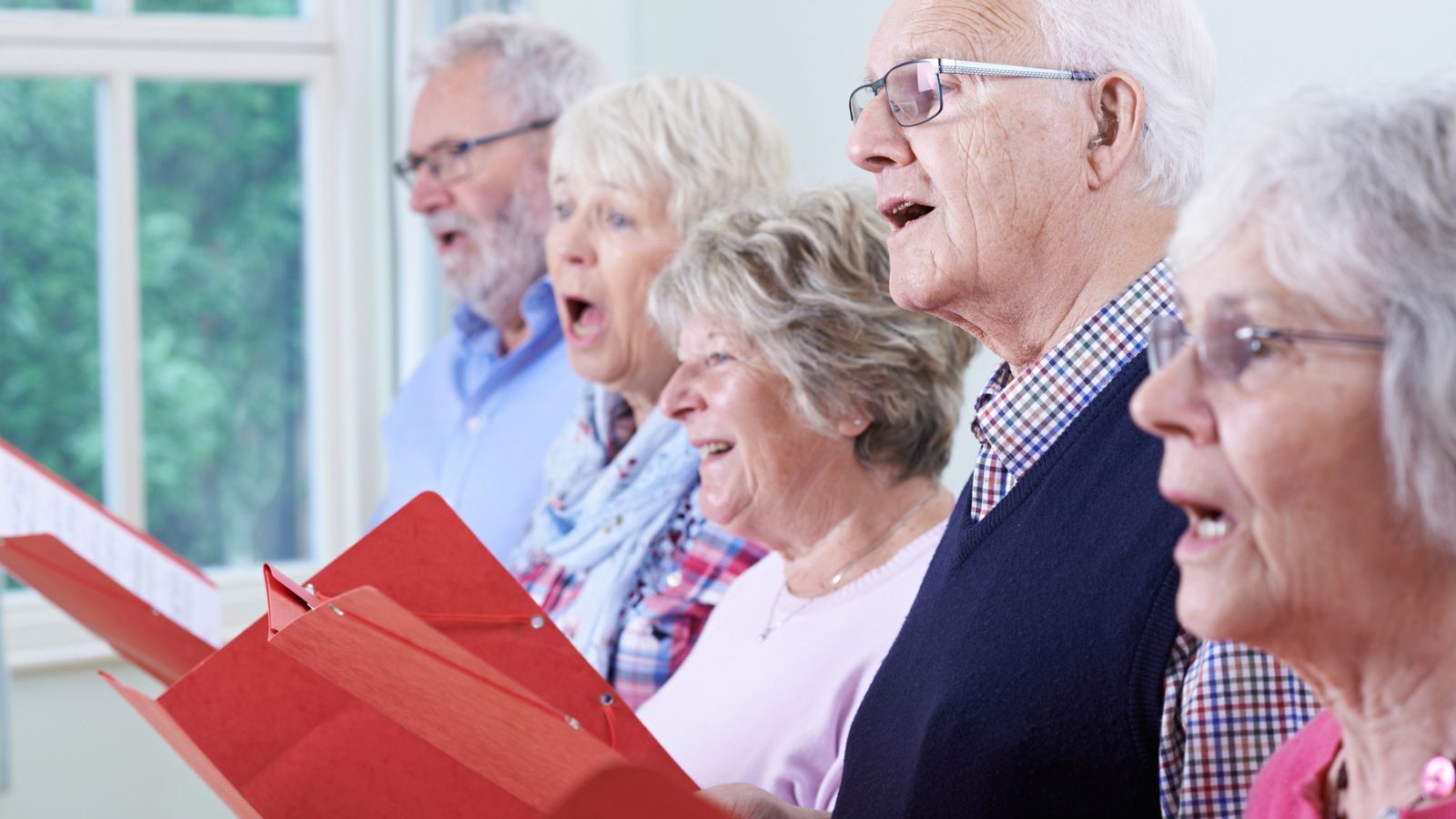 seniors singing in a choir