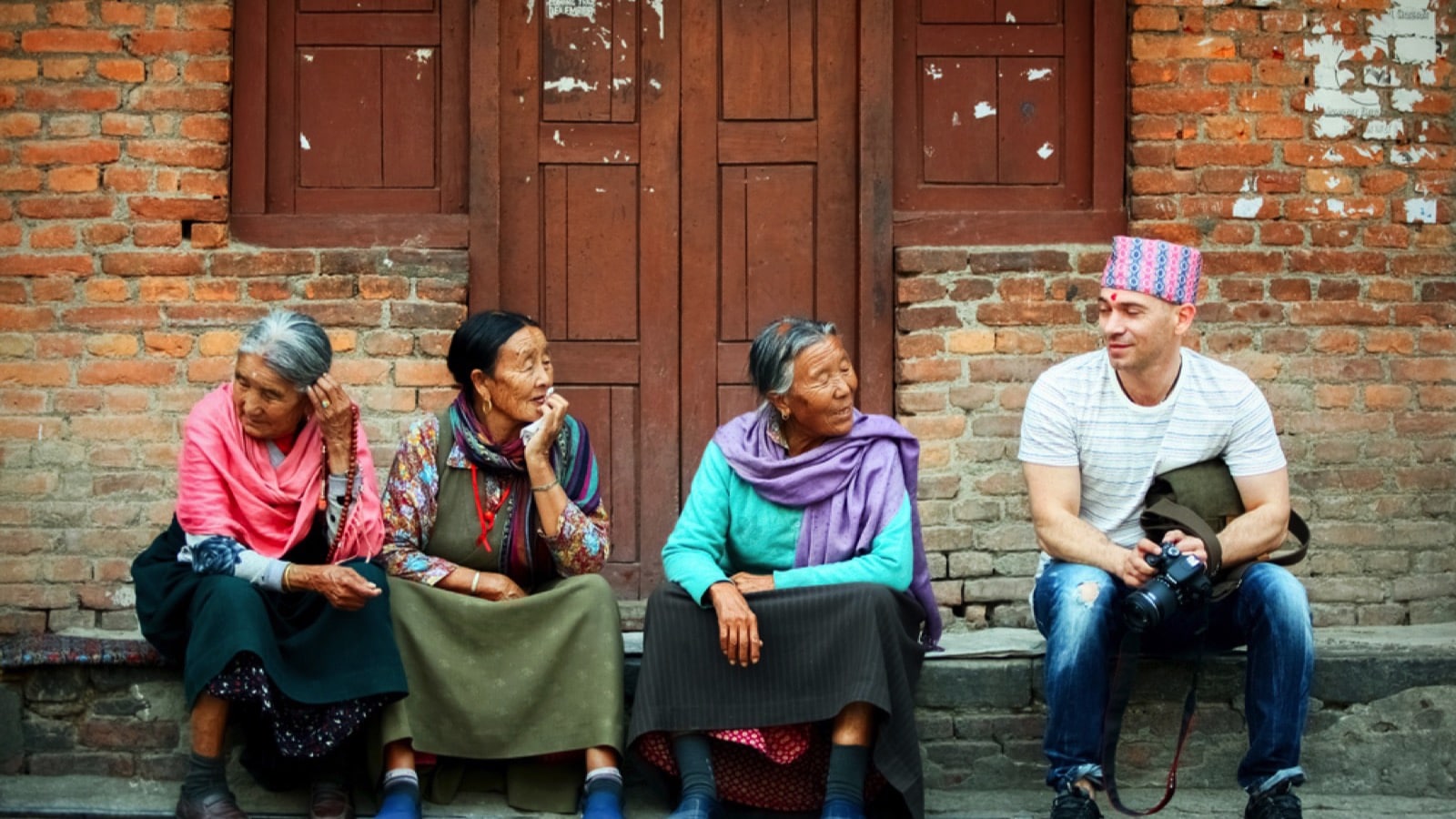 Traveler-in-Nepal-with-locals